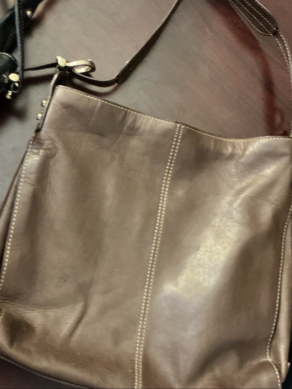 Classic Brown Leather Shoulder Bag